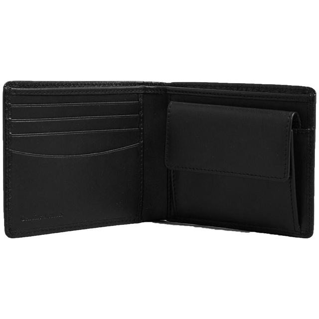 M&S Mens Leather Bi-fold Cardsafe Wallet Black | Ocado