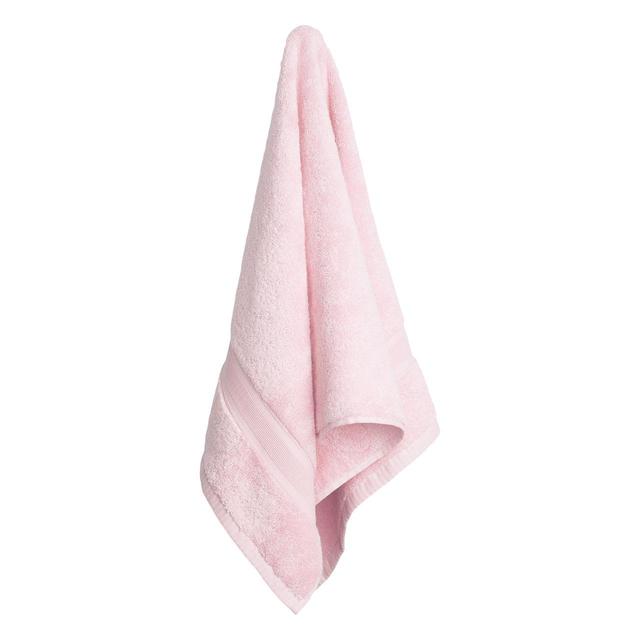 M & S Super Soft Antibacterial Cotton, Bath Towel, Light Pink, 68x130cm