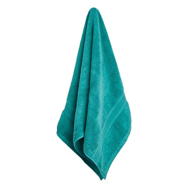 M & S Super Soft Antibacterial Cotton, Bath Towel, Teal, 68x130cm