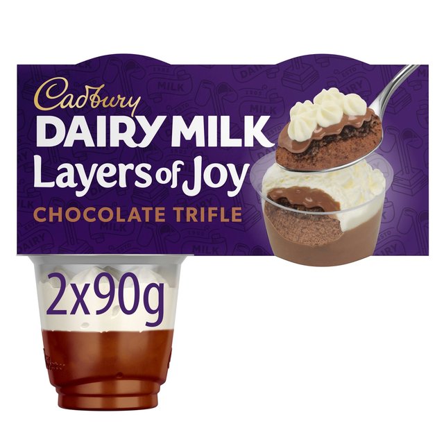 Cadbury Dairy Milk Layers of Joy Chocolate Trifle, 2 x 90g