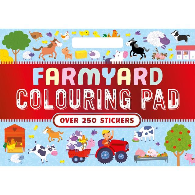 Igloo Books IglooBooks - Farmyard Colouring Pad, 250 Stickers