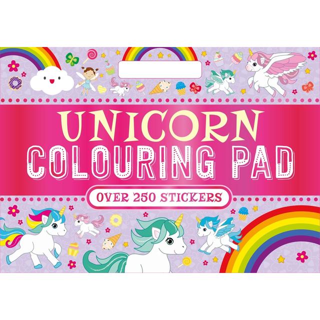 Igloo Books IglooBooks - Unicorn Colouring Pad, 250 Stickers