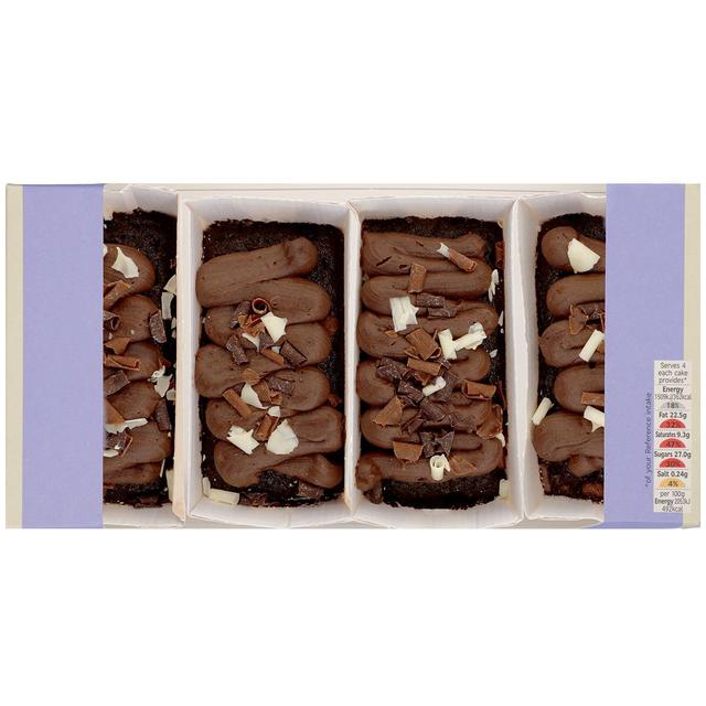 M & S 4 Chocolate Mini Loaf Cakes, 294g