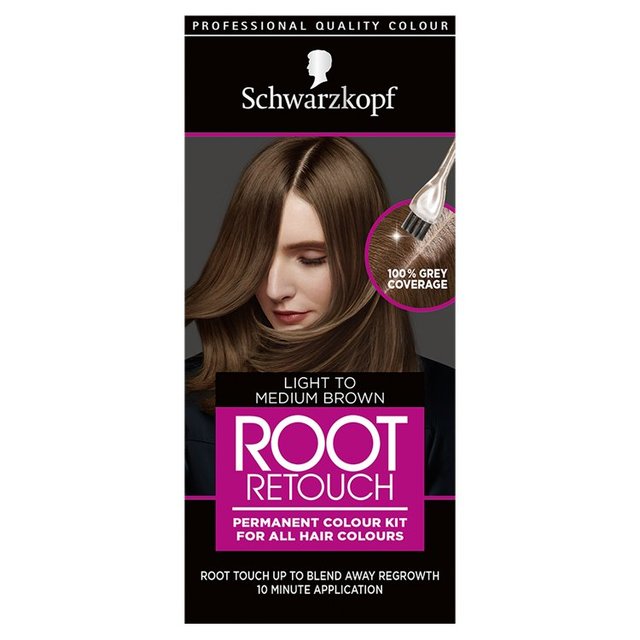 Schwarzkopf Root Kit Medium Brown Permanent Hair Dye