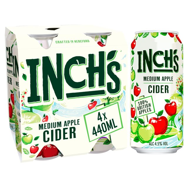 Inch’s Apple Cider Cans, 4 x 440ml