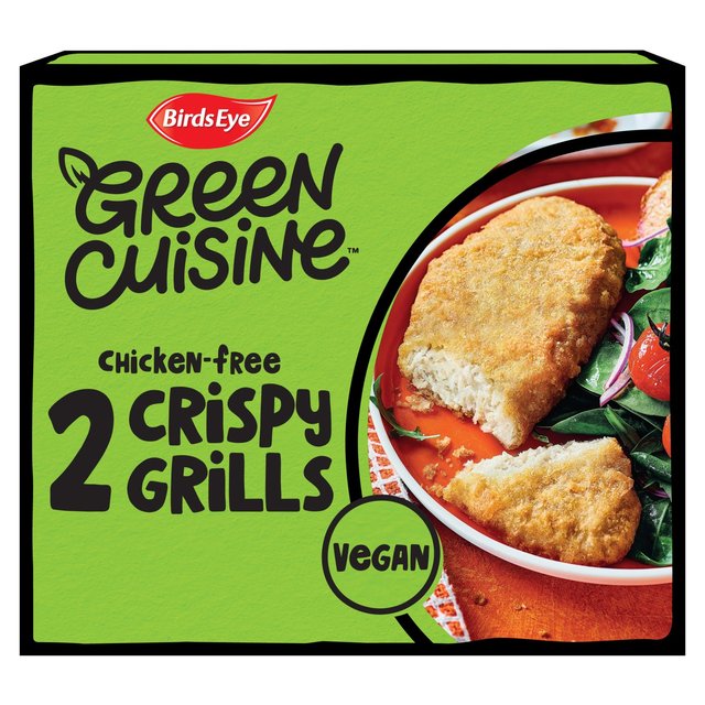 Birds Eye 2 Green Cuisine Vegan Chicken Free Crispy Grills, 170g
