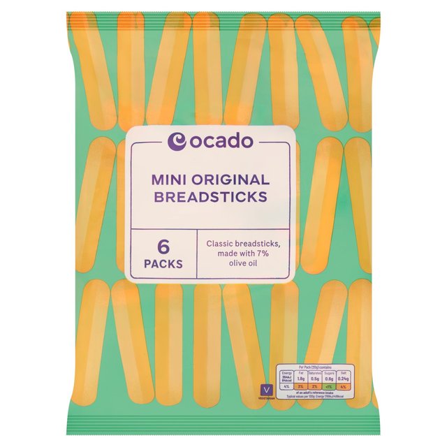 Ocado Original Mini Breadsticks, 6 x 20g