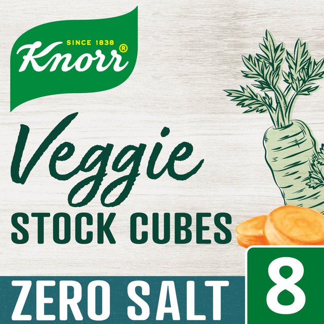 Knorr 8 Vegetable Zero Salt Stock Cubes, 72g
