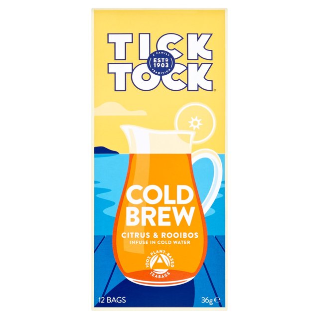 Tick Tock Cold Brew Citrus & Rooibos, 12 Per Pack