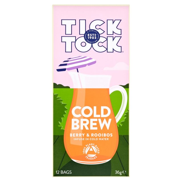Tick Tock Cold Brew Berry & Rooibos, 12 Per Pack