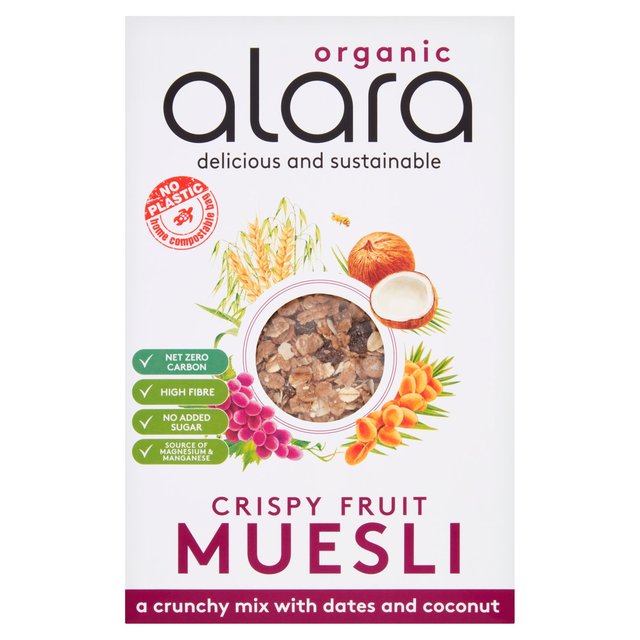 Alara Organic Crispy Fruit Muesli, 550g