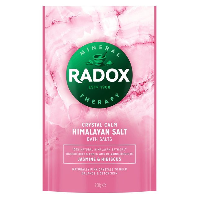 Radox Crystal Calm Himalayan Salts With Jasmine & Hibiscus, 900g