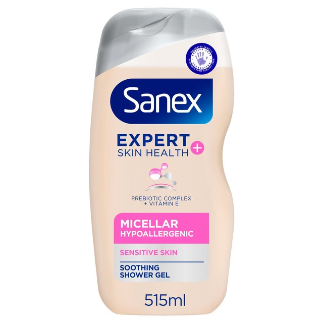 Sanex Expert+ Micellar Hypoallergenic Shower Gel, 515ml