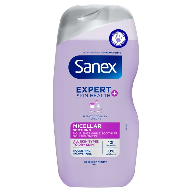 Sanex Expert+ Micellar Soothing Shower Gel, 515ml