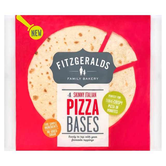 Fitzgeralds Skinny Italian Pizza Bases, 4 Per Pack