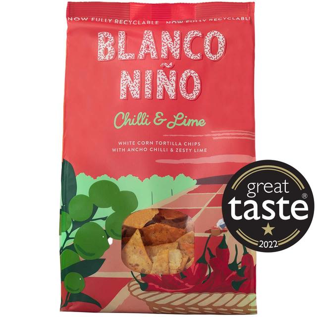 Blanco Nino Chilli & Lime White Corn Tortilla Chips, 170g