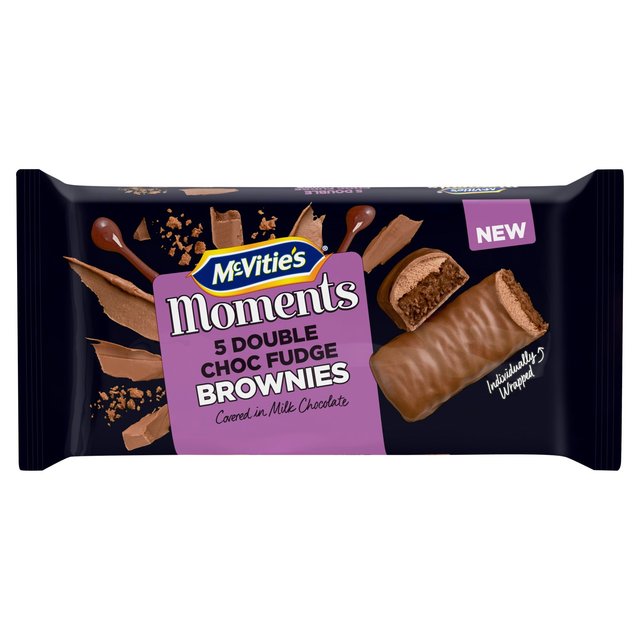 McVitie’s Moments Chocolate Fudge Brownie Cake Bar, 5 Per Pack