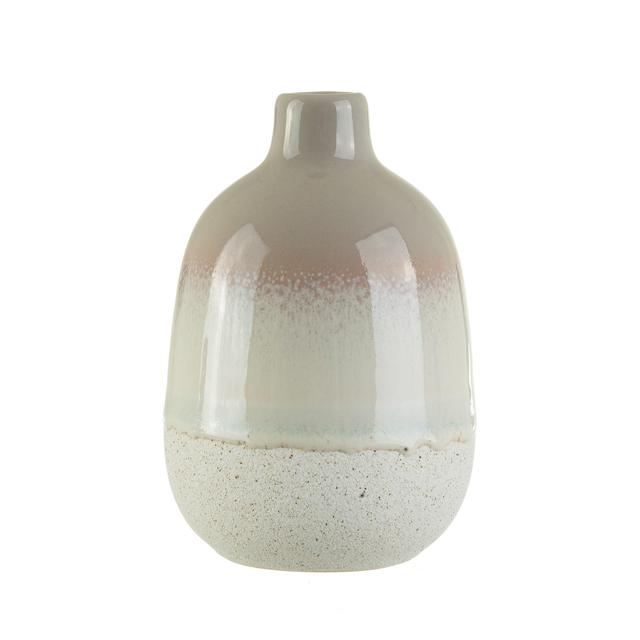 Sass & Belle 12.5x7.5cm Stoneware Grey Mojave Glaze Vase