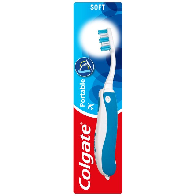 Colgate Portable Travel Soft Toothbrush, One Size