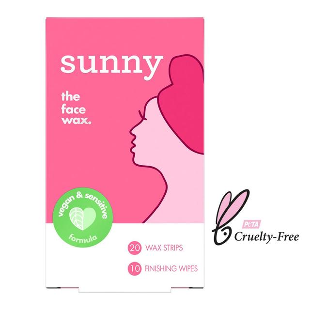 Sunny The Face Wax Strips, 20 Per Pack