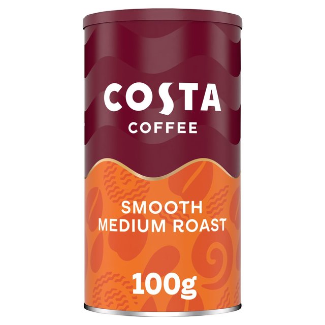 Costa Coffee Instant Coffee Smooth Medium Roast, 100g