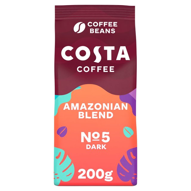 Costa Coffee Whole Beans Intensely Dark Amazonian Blend, 200g