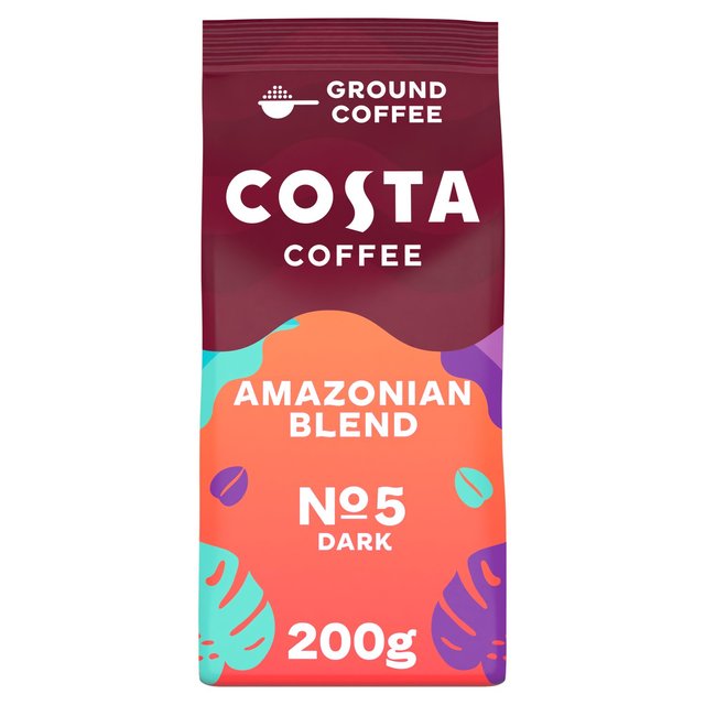 Costa Coffee Ground Intensely Dark Amazonian Blend, 200g