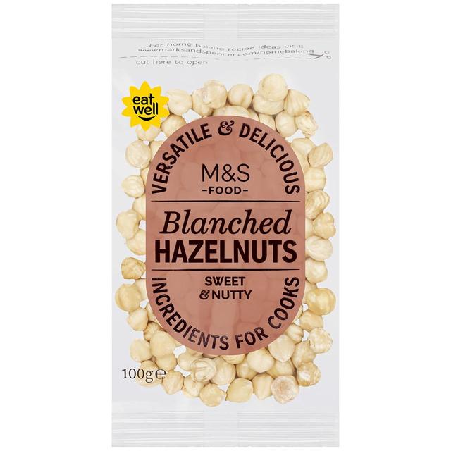 M & S High in Fibre Blanched Hazelnuts, 100g