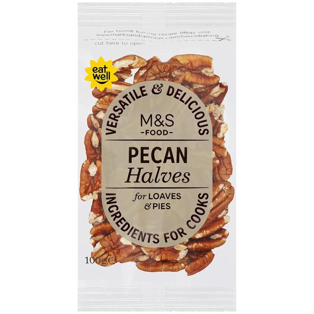 M & S High in Fibre Pecan Nut Halves, 100g