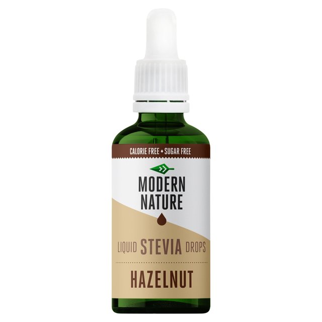 Modern Nature Stevia Drops Hazelnut Sweetener, 50ml