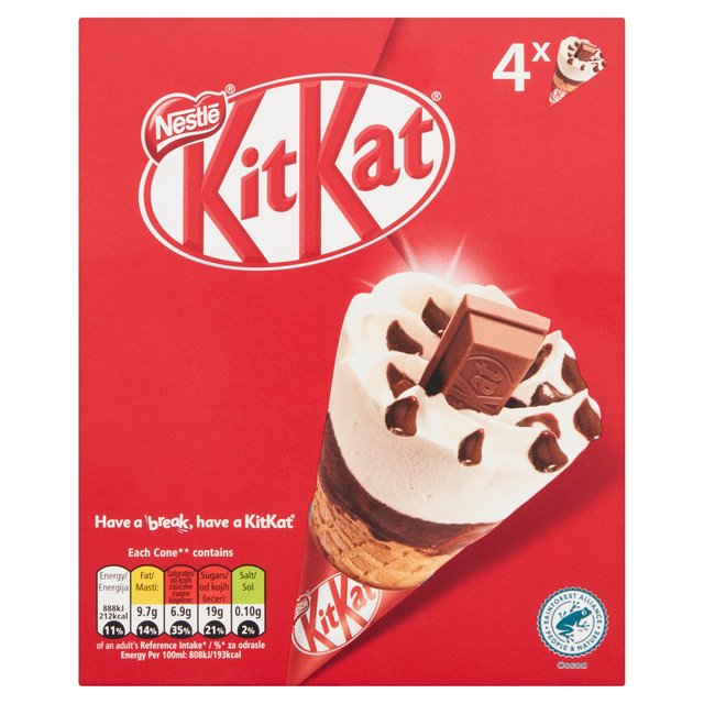 Nestle KitKat Cone, 4 x 110ml