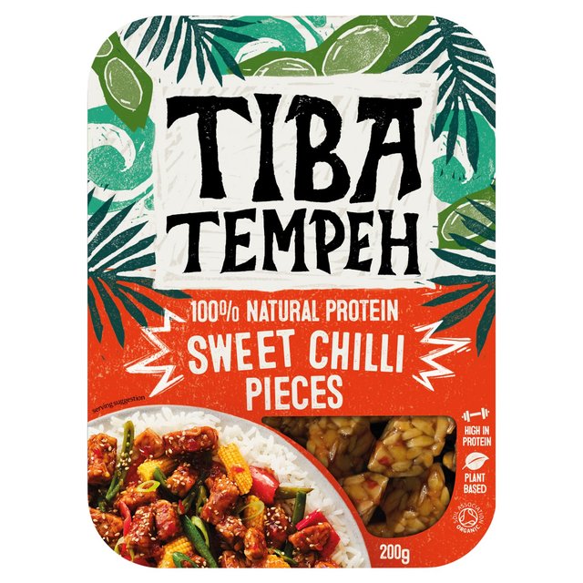 Tiba Tempeh Organic Sweet Chilli Pieces, 200g