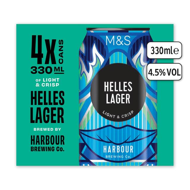 M & S Helles Lager, 4 x 330ml