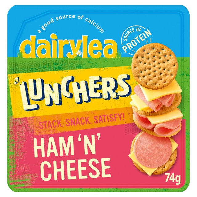 Dairylea Lunchers Ham ’n’ Cheese Crackers, 74g