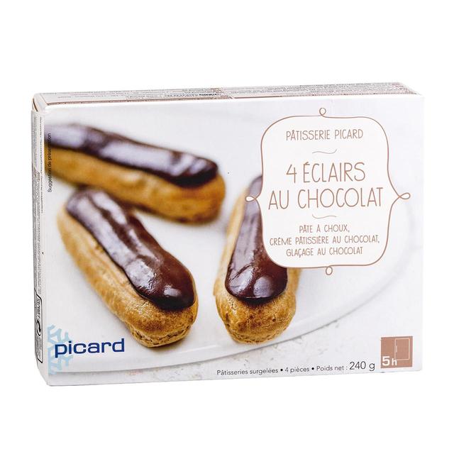 Picard Chocolate Eclairs, 4 Per Pack