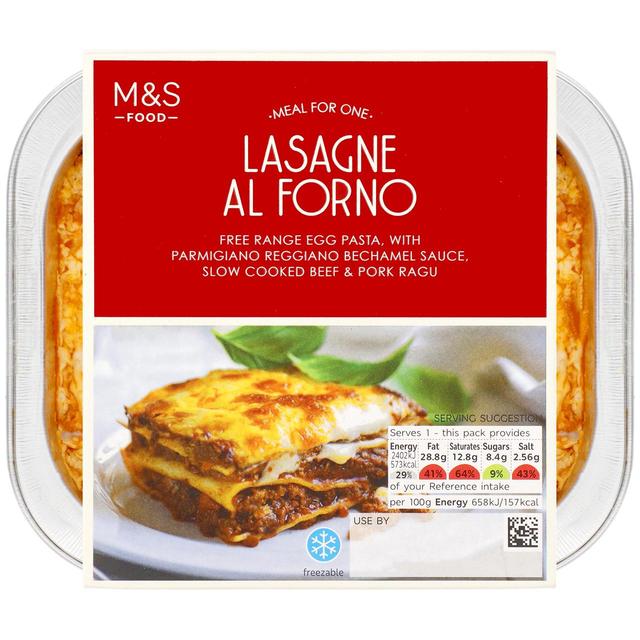 M & S Lasagne Al Forno, Serves 1, 365g