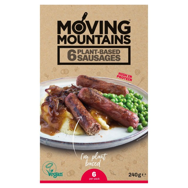 Moving Mountains Plant-Based Sausages, 6 x 40g