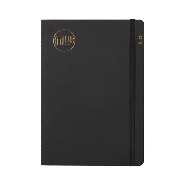 Nuco Nu Kraft A5 Black Stitched Notebook, 80 pgs