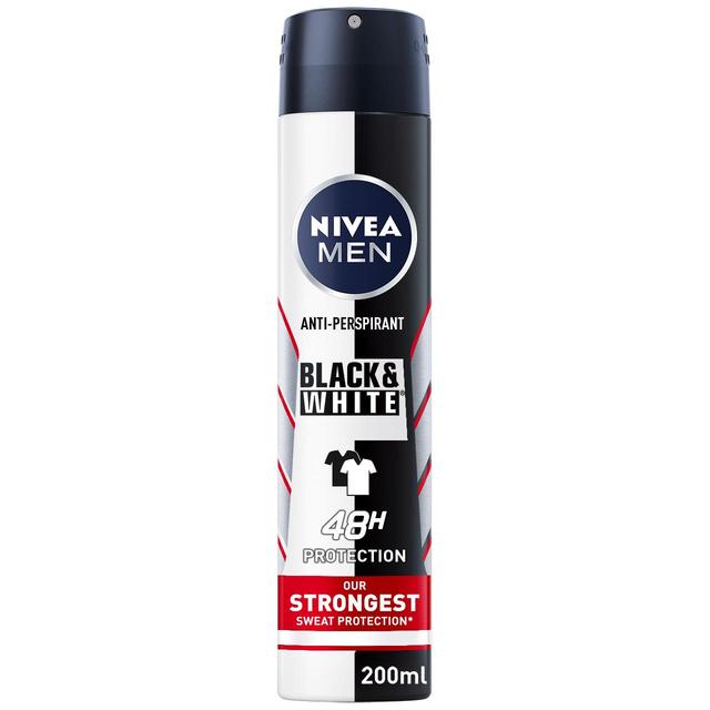 Nivea Men Black & White Max Protect Anti-Perspirant Deodorant Spray, 200ml