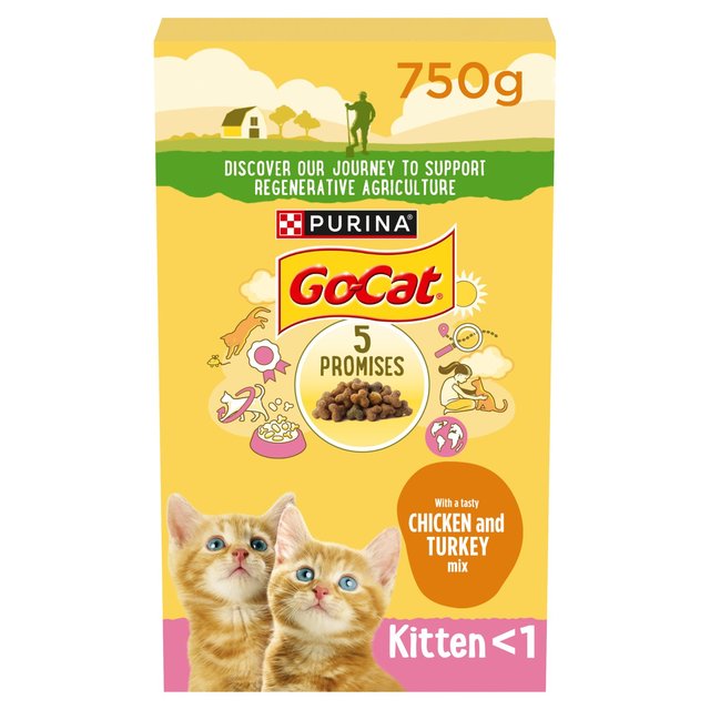 Go-Cat Kitten Chicken, Milk & Veg Dry Cat Food, 750g