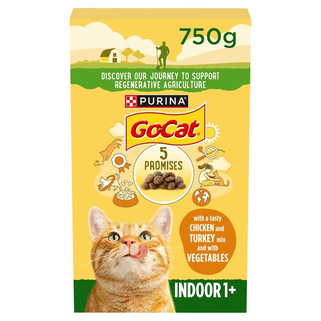 Go-Cat Indoor Chicken & Veg Dry Cat Food, 750g
