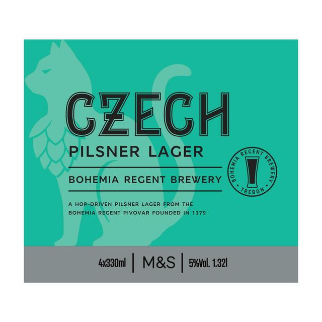 M & S Czech Lager, 4 x 330ml