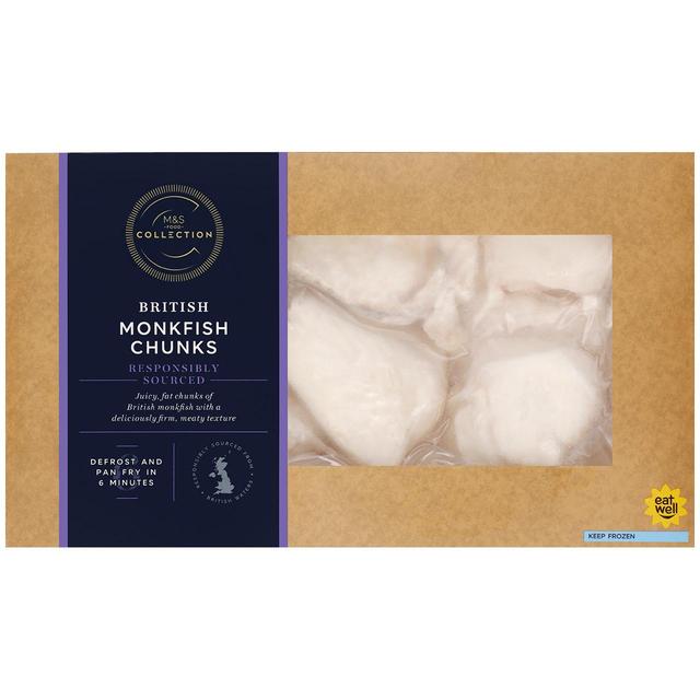 M & S Collection 2 Monkfish Chunks Frozen, 250g