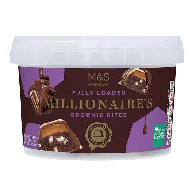 M & S Millionaires Brownie Mini Bites, 300g