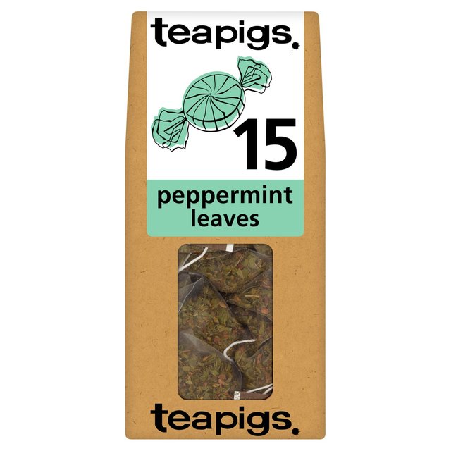 Teapigs Peppermint Leaves Tea Bags, 15 Per Pack
