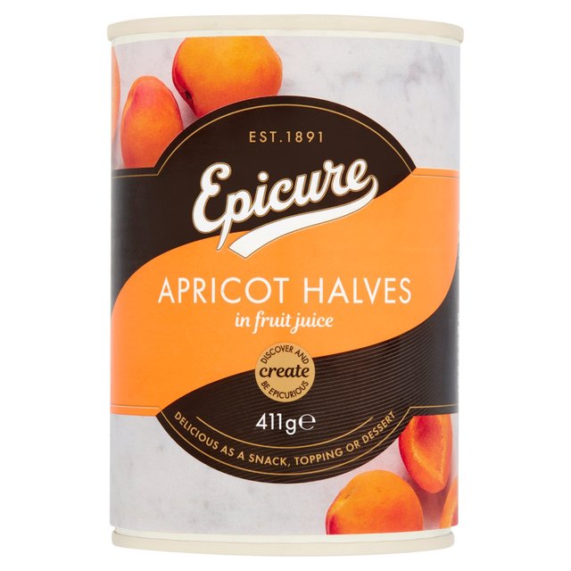Epicure Apricot Halves in Fruit Juice, 411g