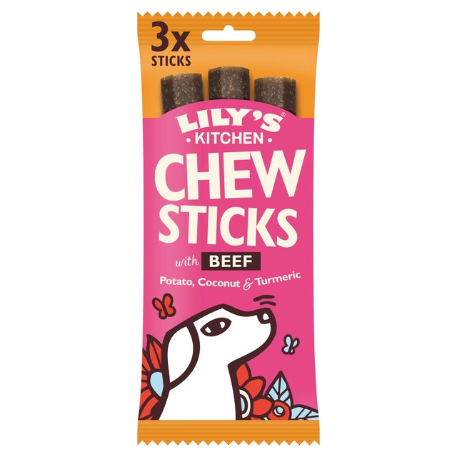Lily’s Kitchen Chew Sticks With Beef for Dogs, 120g