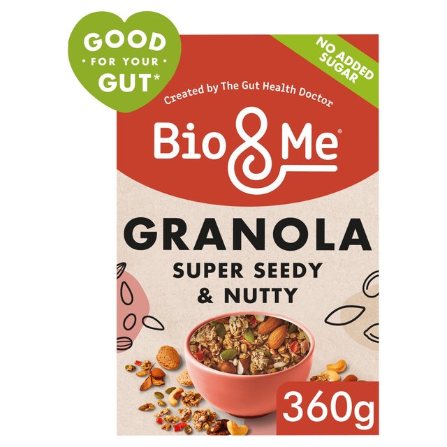 Bio & Me Granola Super Seedy & Nutty Gut-Loving Prebiotic, 360g