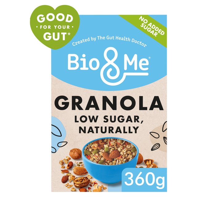 Bio & Me Granola Low Sugar, Naturally Gut-Loving Prebiotic, 360g