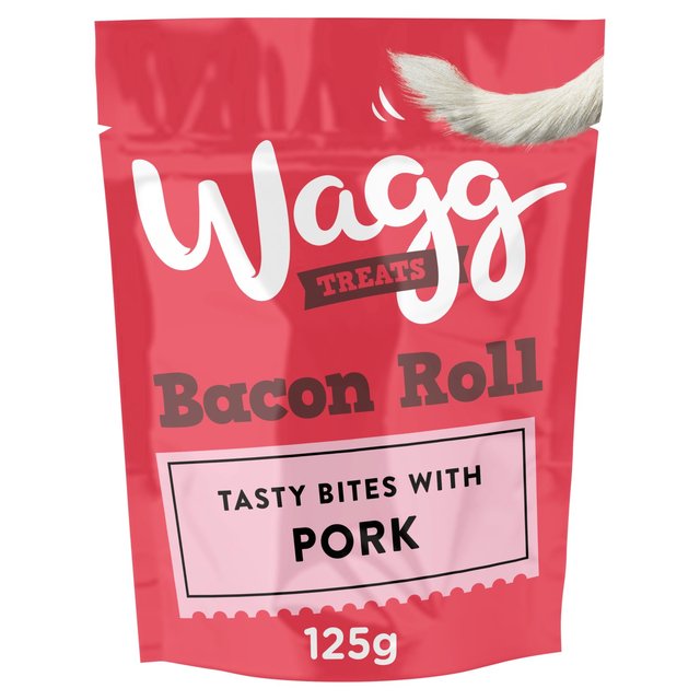 Wagg Bacon Rolls Dog Treats, 125g